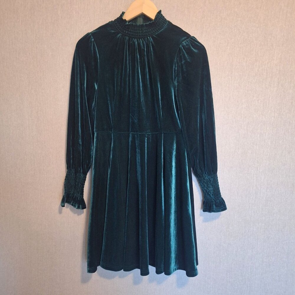 NWT Baltic Born Velvet Mock Neck Lined Dress Size S Grunge Whimsigoth Renaissanc